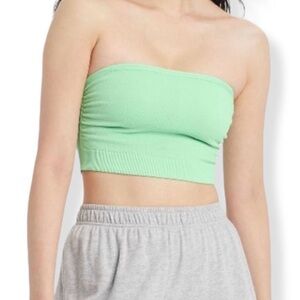 Mint Green Strapless Tube Top